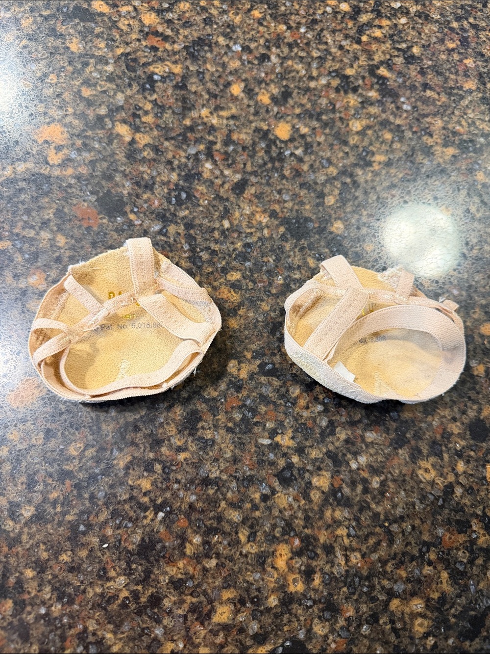 Dance Half-Sole Foot Thongs in Nude